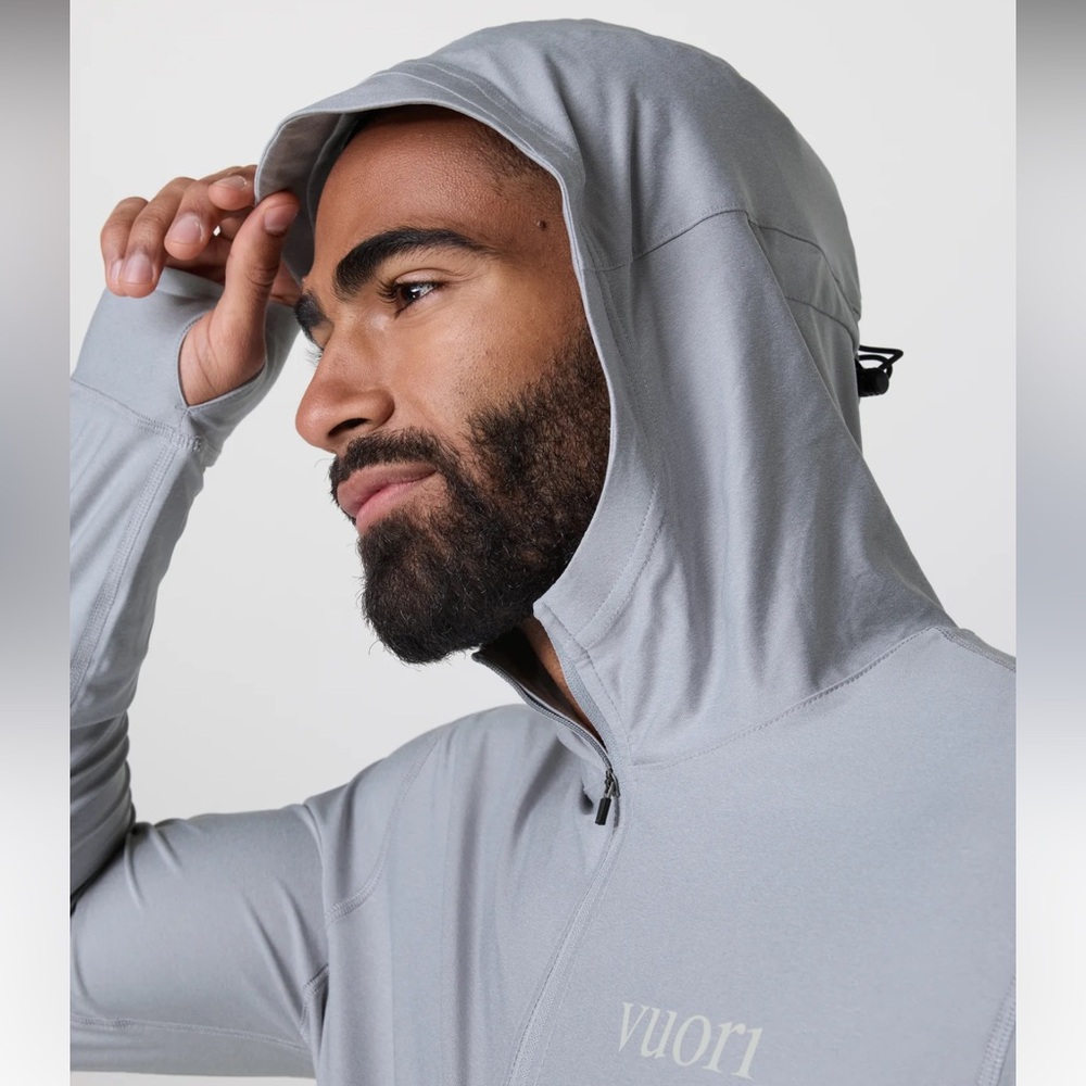 Vuori Men’s Uluwatu UPF Hoodie, NWT, Platinum Heather, V1075 - Picture 5 of 16